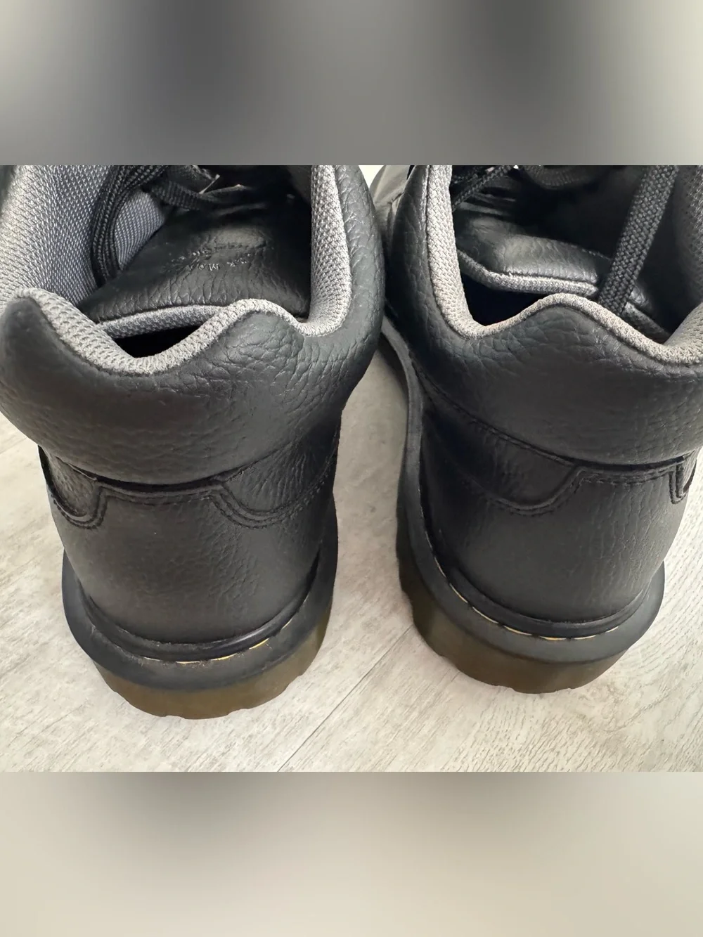 Men’s Dr. Martens Leather Harrisfield Boots, Black, Size UK 10, US 11